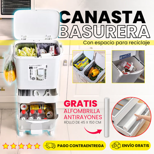 CANASTA ORGANIZADORA DE BASURA + ENVÍO GRATIS