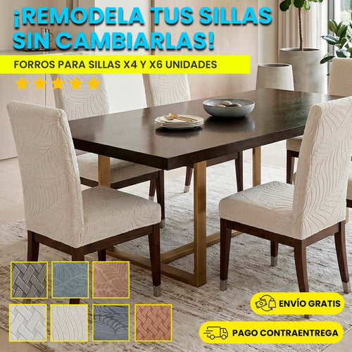 ¡APROVECHA SÚPER PROMOCIÓN FORROS PARA SILLAS DE COMEDOR! + ENVÍO GRATIS