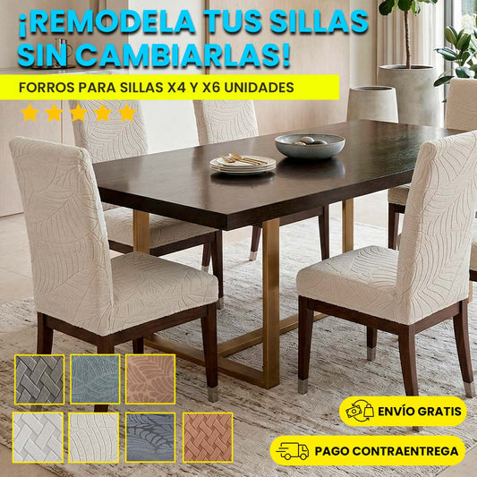 ¡APROVECHA SÚPER PROMOCIÓN FORROS PARA SILLAS DE COMEDOR! + ENVÍO GRATIS