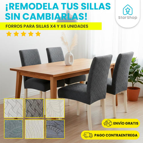 ¡APROVECHA SÚPER PROMOCIÓN FORROS PARA SILLAS DE COMEDOR! + ENVÍO GRATIS