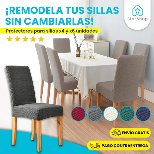 FORROS PARA SILLAS DE COMEDOR + ENVÍO GRATIS