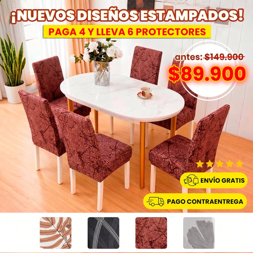 PROTECTORES PARA SILLAS ESTAMPADOS + ENVÍO GRATIS