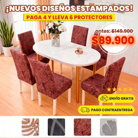 PROTECTORES PARA SILLAS ESTAMPADOS + ENVÍO GRATIS